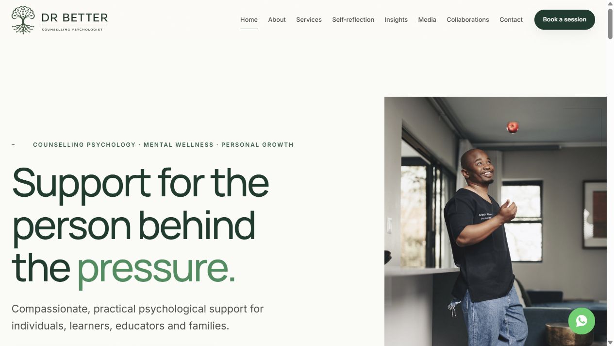 Dr Better website screenshot
